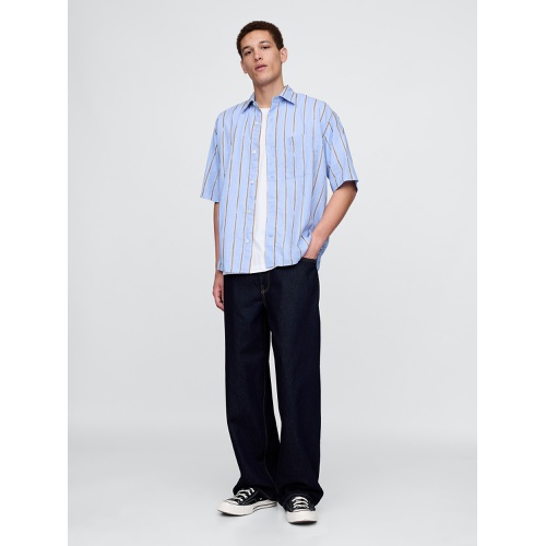 갭 Gap Linen-Cotton Shirt
