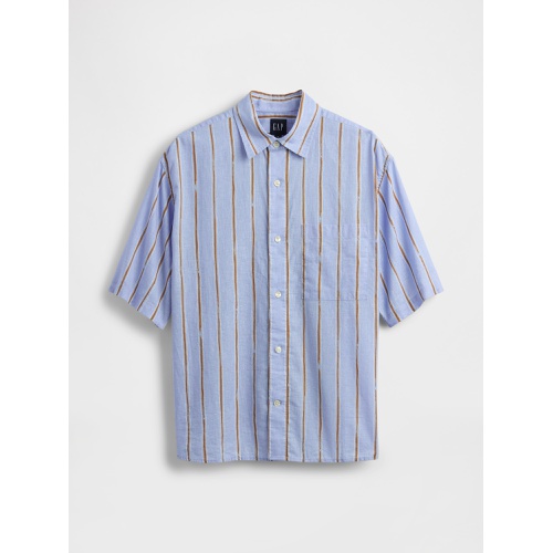 갭 Gap Linen-Cotton Shirt