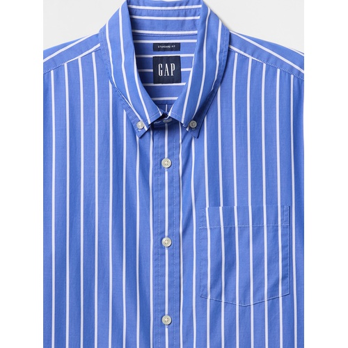 갭 Gap Organic Cotton Poplin Classic Shirt
