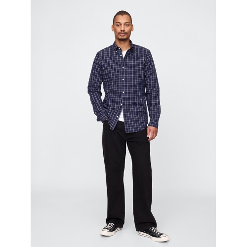 갭 Gap Organic Cotton Poplin Classic Shirt