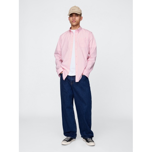 갭 Gap Organic Cotton Poplin Classic Shirt
