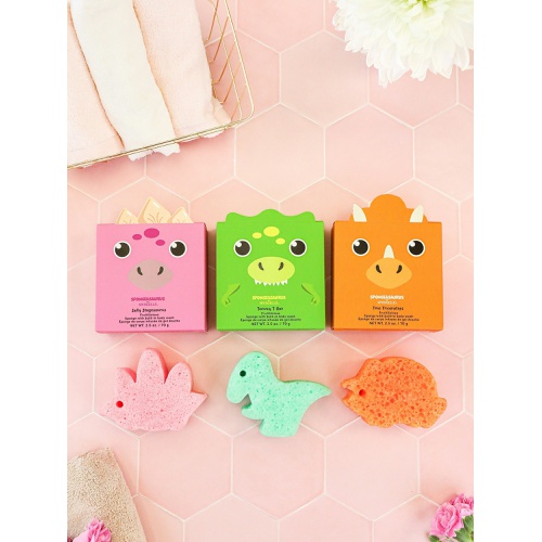갭 Gap Spongelle Foaming Sponge Spongeasaurus Body Wash Infused Dinosaur Buffer