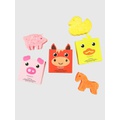 Gap Spongelle Foaming Sponge Farm Animals Body Wash Infused Buffers Assorted Pack of 3