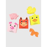 Gap Spongelle Foaming Sponge Farm Animals Body Wash Infused Buffers Assorted Pack of 3
