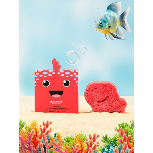 갭 Gap Spongelle Foaming Sponge Sea Animals Body Wash Infused Buffer
