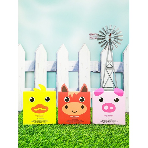 갭 Gap Spongelle Foaming Sponge Farm Animals Body Wash Infused Buffer