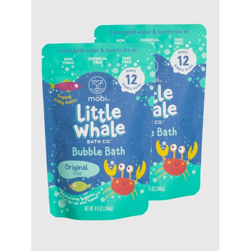 갭 Gap Mobi Little Whale Original Bubble Bath Powder Two Pack Bundle