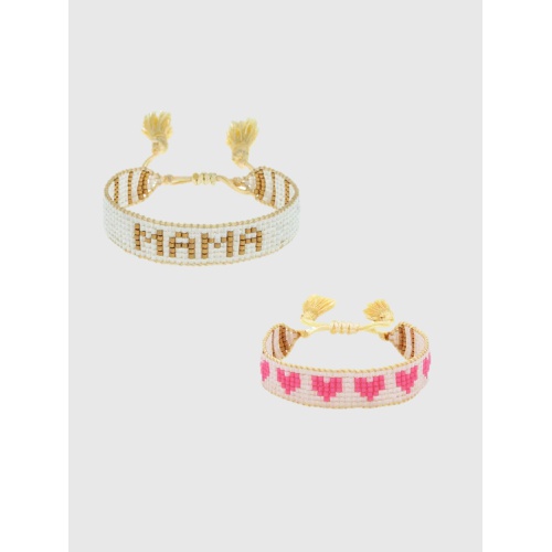 갭 Gap HART Mini and Me Gold MAMA and Pink Hearts
