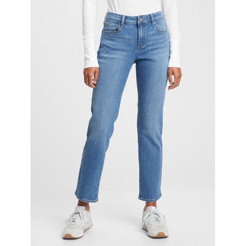 갭 Mid Rise Classic Straight Jeans