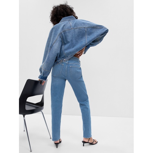 갭 Mid Rise Classic Straight Jeans