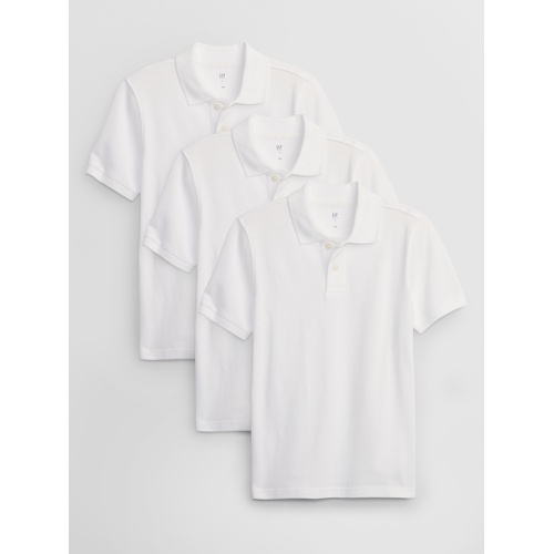 갭 Kids Uniform Pique Polo Shirt (3-Pack)