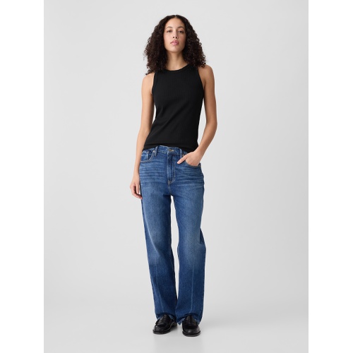 갭 Ribbed High Neck Tank