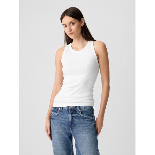 갭 Ribbed High Neck Tank