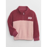 babyGap Recycled Logo Quarter-Zip Sweatshirt