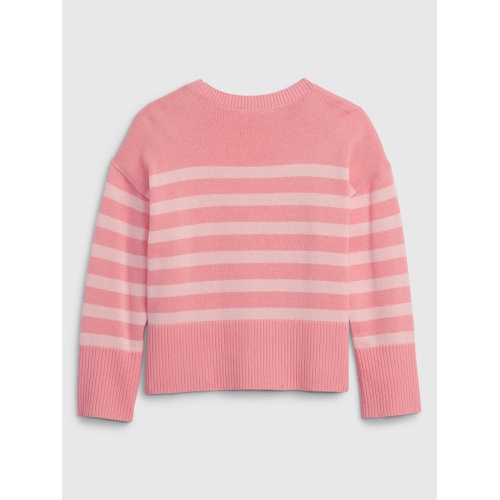 갭 Kids 24/7 Stripe Crewneck Sweater