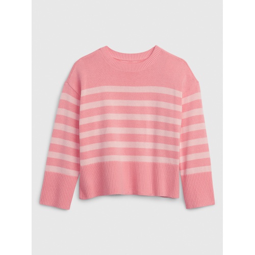 갭 Kids 24/7 Stripe Crewneck Sweater