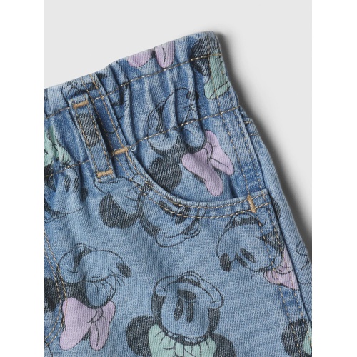 갭 babyGap | Disney Minnie Mouse Paperbag Mom Jean Shorts