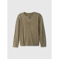 Kids Washed-Jersey Henley T-Shirt