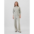 Waffle-Knit Wide-Leg Pull-On Pants
