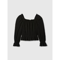 Kids Crinkle Peplum Top