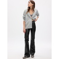 High Rise Vegan Leather 70s Flare Pants