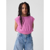 Kids Smocked Cropped Muscle Tank Top