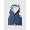 Baby Cozy Quilted Denim Bear Vest