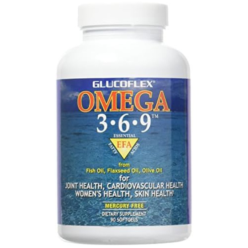  vGlucoflex Omega 3-6-9, Omegas from EPA/DHA Fish Oil for Joint Health, 30 servings