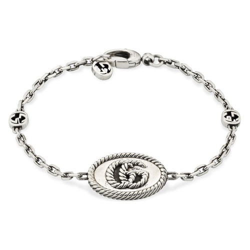 구찌 Gucci GG Silver Bracelet_SILVER