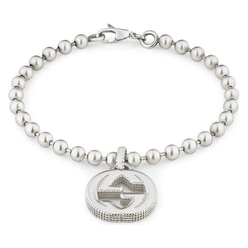 구찌 Gucci Silver Interlocking-G Line Bracelet_STERLING SILVER