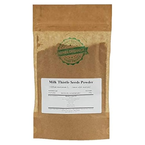  Milk Thistle Seeds Powder - Silybum Marianum L # Herba Organica # Scotch Thistle (100g)