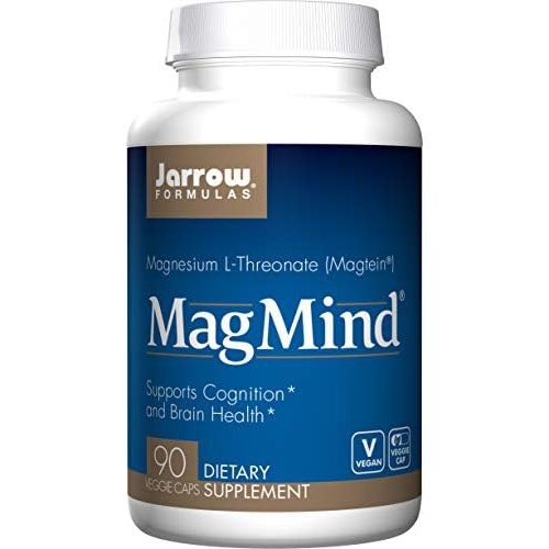  Jarrow Formulas MagMind - Includes Magnesium L-Threonate (Magtein) - Supports Brain Health & Function - 90 Capsules - 30 Servings (PACKAGING MAY VARY)
