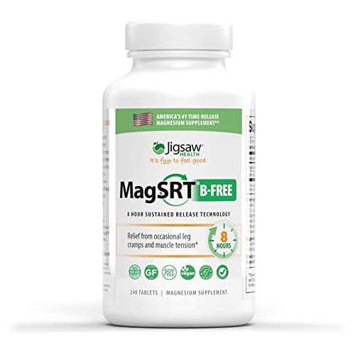  Jigsaw Health MAG SRT Magnesium Supplement (Mag SRT B-Free, 240 Count)