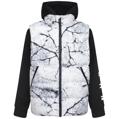 조던 Little Boys Layered Look Hooded Jacket