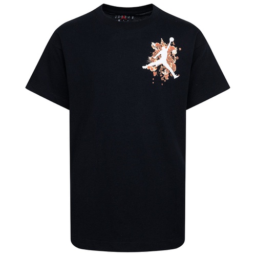 조던 Big Girls Jumpman Floral Graphic Short Sleeve T Shirt
