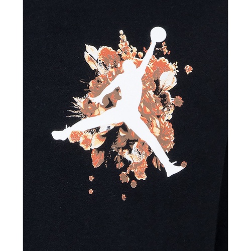 조던 Big Girls Jumpman Floral Graphic Short Sleeve T Shirt