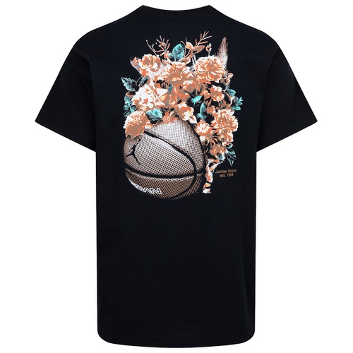 조던 Big Girls Jumpman Floral Graphic Short Sleeve T Shirt
