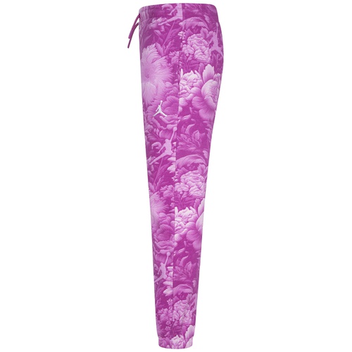 조던 Big Girls Brooklyn Floral Print Fleece Pants