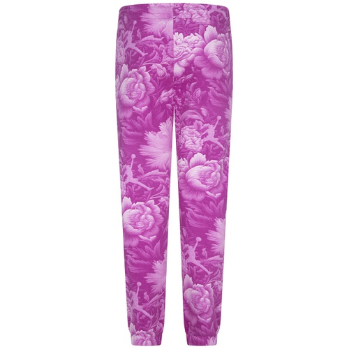 조던 Big Girls Brooklyn Floral Print Fleece Pants