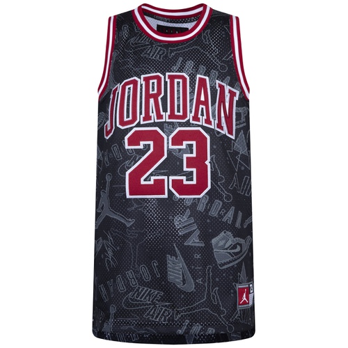 조던 Big Boys 23 All Over Print Short Sleeve Jersey