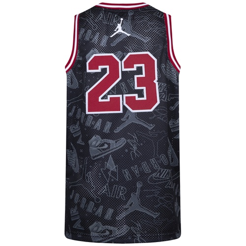조던 Big Boys 23 All Over Print Short Sleeve Jersey