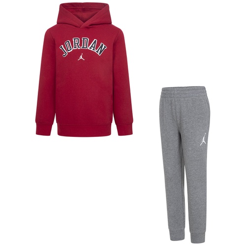 조던 Little Boys Arched Fleece Pullover Hoodie and Pants 2 Piece Set
