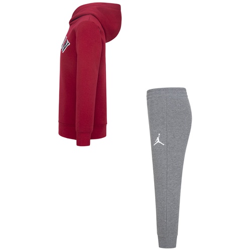 조던 Little Boys Arched Fleece Pullover Hoodie and Pants 2 Piece Set
