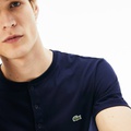 Lacoste Mens Henley Neck Pima Cotton Jersey T-Shirt