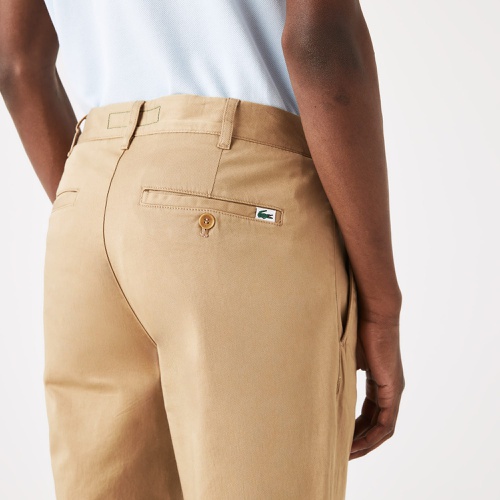 라코스테 Lacoste Mens New Classic Slim Fit Stretch Cotton Pants