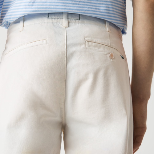 라코스테 Lacoste Mens New Classic Slim Fit Stretch Cotton Pants