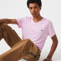 Lacoste Mens V-Neck Pima Cotton Jersey T-Shirt