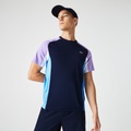 Lacoste Mens SPORT Color-Block Ultra-Dry Pique Tennis T-Shirt