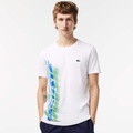 Lacoste Menu2019s SPORT Regular Fit T-Shirt with Contrast Branding