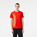 Lacoste Menu2019s SPORT Regular Fit T-Shirt with Contrast Branding